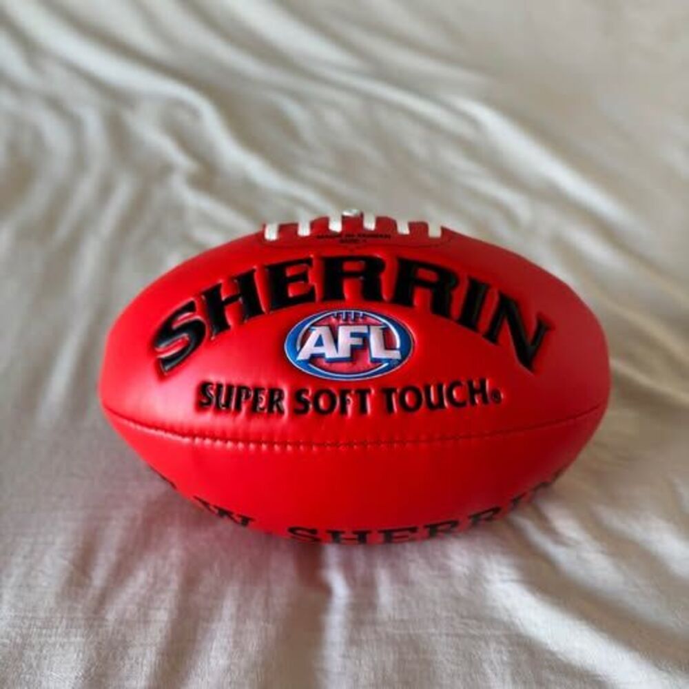 Sherrin AFL Super Soft Touch Football Red Size 1